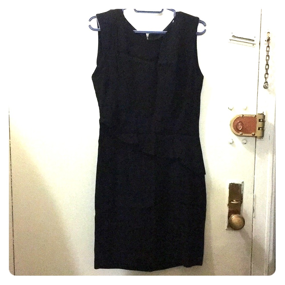 NWT Sandro Black Crepe Dress Size 1